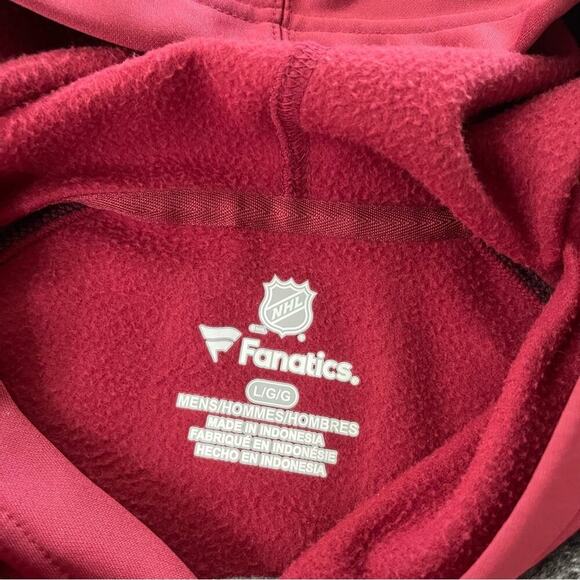 Men’s NHL Coyotes Maroon & Grey Comfy Hoodie - Picture 3 of 4